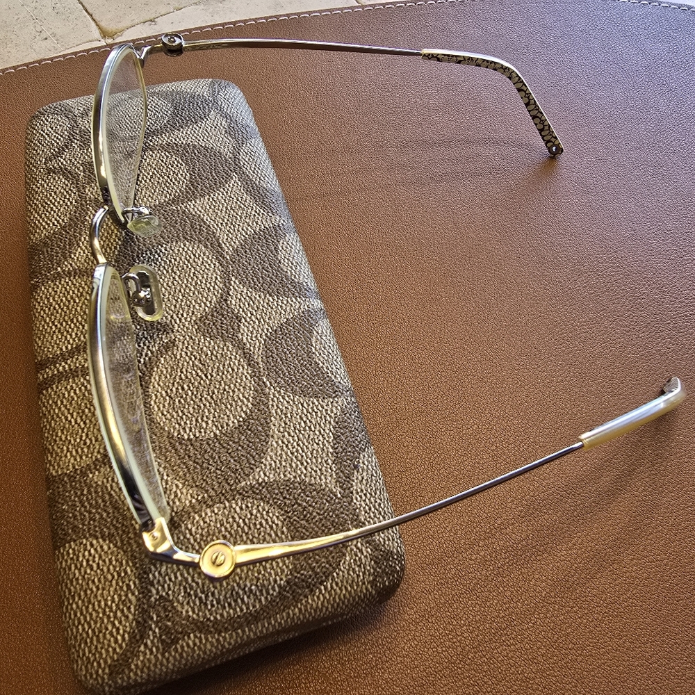 Coach Shannon 114 Silver Eyeglasses (with case) - Picture 4 of 9